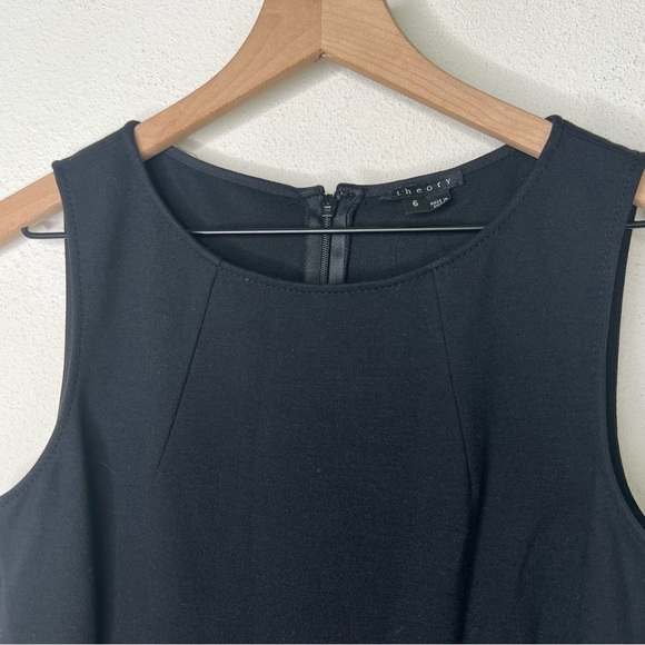 Theory Blaine Dress, black/ multi, size 6 - Picture 3 of 5